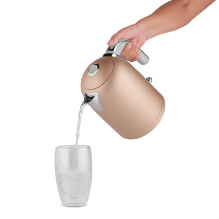 Электрический чайник MTR KM-400BR, ретро, коричневый