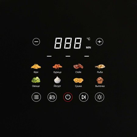 Аэрогриль MTR AT-100W, черный, 3л