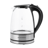 Электрический чайник MTR KG-100S, стекло, серебристо-черный
