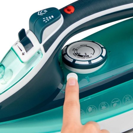 Утюг FI-SW401, 2400 Вт, зелено-белый