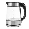 Электрический чайник MTR KG-200S, стекло, серебристо-черный