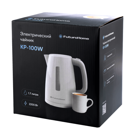 Электрический чайник MTR KP-100W, белый