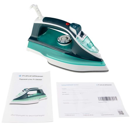 Утюг FI-SW401, 2400 Вт, зелено-белый