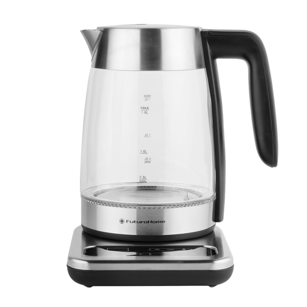 Электрический чайник MTR KG-710S, выбор температуры, стекло, черный