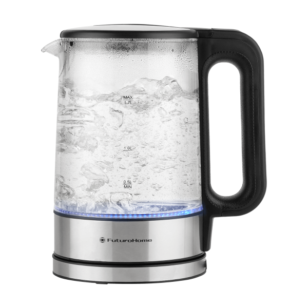 Электрический чайник MTR KG-700S, выбор температуры, стекло, черный