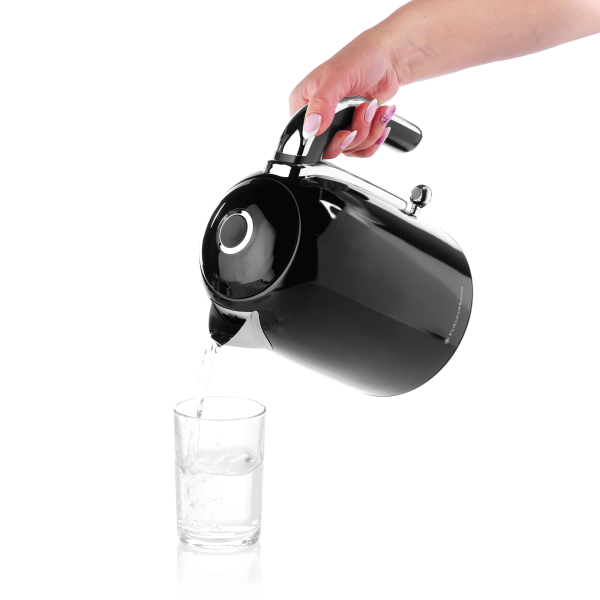 Электрический чайник MTR KM-400B, ретро, черный